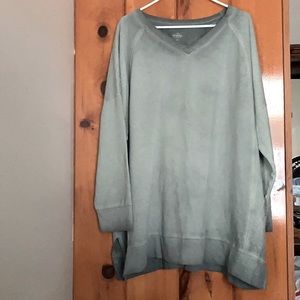 Gray Ombré Crew Neck Sweatshirt